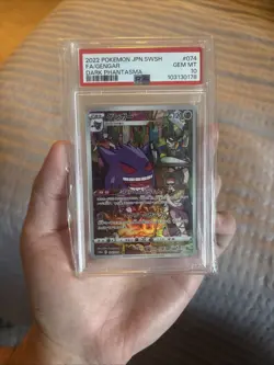 2022 Pokemon Gengar Full Art Dark Phantasma #74 PSA Graded 10 - Image 1