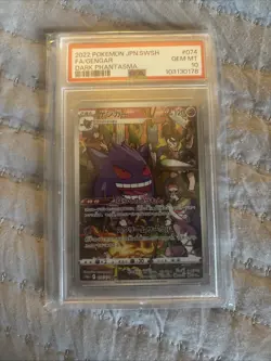 2022 Pokemon Gengar Full Art Dark Phantasma #74 PSA Graded 10 - Image 2