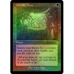 FOIL WORLDLY TUTOR (RETRO FRAME) Dominaria Remastered Magic MTG MINT CARD - Image 1