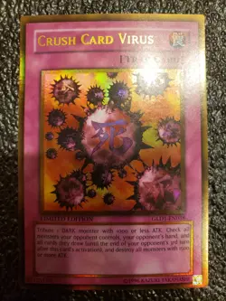 Yu-Gi-Oh! Crush Card Virus - GLD1 EN038 - Gold Rare - LP Lightly Played - Image 1