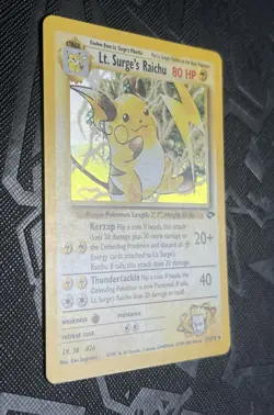 Pokemon TCG Lt. Surge's Raichu 11/132 Gym Challenge Holo (English) - LP - Image 4