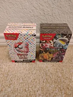 Pokemon TCG 151 Booster Bundle + Paldean Fates Booster Bundle Sealed Lot of 2! - Image 1