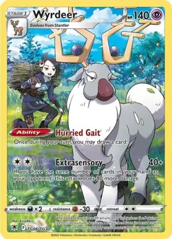 Wyrdeer - TG06/TG30 - Pokemon Astral Radiance Sword & Shield Holo Rare Card NM - Image 1