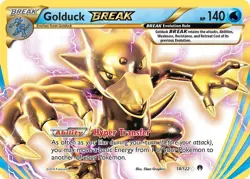 Golduck Break - 18/122 - Pokemon Breakpoint XY Ultra Rare Card LP - Image 1