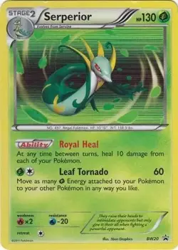 Serperior - BW20 - Pokemon Black & White Promo Ultra Rare Holo Card LP - Image 1