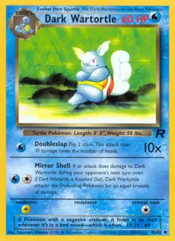 Dark Wartortle - 46/82 - Pokemon Team Rocket Unlimited Card HP - Image 1