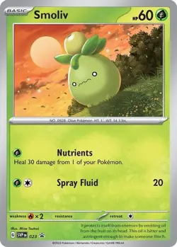 Smoliv - SVP023 - Pokemon Scarlet & Violet Promo Ultra Rare Holo Card NM - Image 1