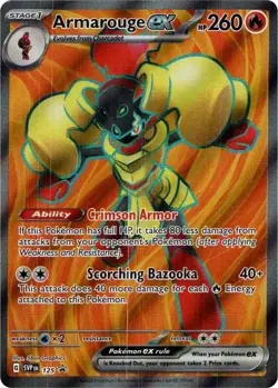 Armarouge ex - SVP125 - Pokemon Scarlet & Violet Promo Ultra Rare Holo Card NM - Image 1