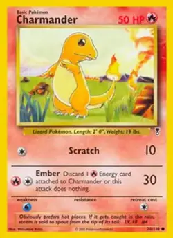 Charmander - 70/110 - Pokemon Legendary Collection Card LP - Image 1