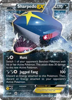 Sharpedo EX - 91/160 - Pokemon Primal Clash XY Ultra Rare Card LP - Image 1