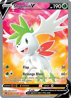 Shaymin V - 152/172 - Pokemon Brilliant Stars Sword Shield Full Art Rare Card NM - Image 1
