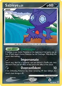 Sableye - 48/100 - Pokemon Stormfront Non-Holo Card NM - Image 1