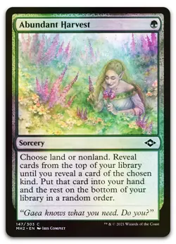 Abundant Harvest #147 (Foil) (NM) Modern Horizons 2 MH2 Magic MTG - Image 1