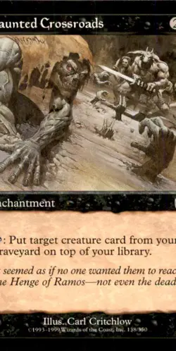 Haunted Crossroads LP Light Play Mercadian Masques MTG [11011] - Image 1