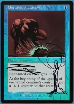 Unstable Mutation FOIL Time Spiral Timeshifted NM SIGNED ARTIST ALTERED (409560) - Image 1