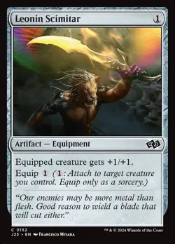 MTG Leonin Scimitar ** Foundations Jumpstart ** English (NM) - Image 1