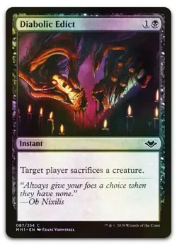 Diabolic Edict #87 (Foil) (NM) Modern Horizons MH1 Magic MTG - Image 1