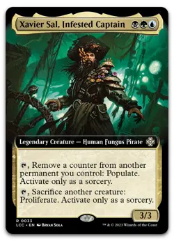 Xavier Sal, Infested Captain (Extended Art) #33 NM Lost Caverns of Ixalan - Image 1