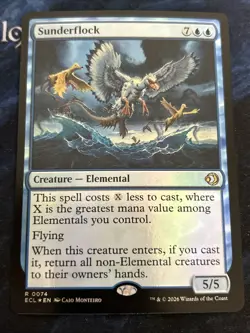 Sunderflock Lorwyn Eclipsed Foil NM-M Unplayed MTG 0074 - Image 1