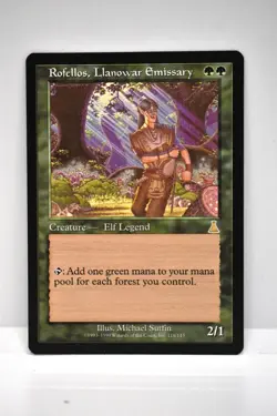 MTG, ROFELLOS, LLANOWAR EMISSARY, URZA'S DESTINY, NM, NEVER BEEN PLAYED - Image 1