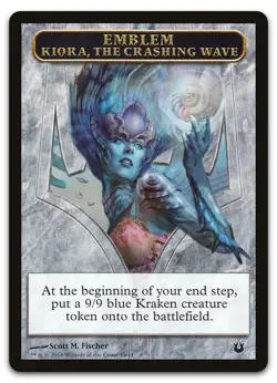 Emblem - Kiora, the Crashing Wave #11 (NM) Born of the Gods BNG Magic MTG - Image 1