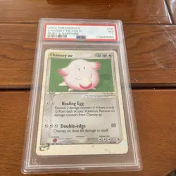 2003 Chansey ex 96/109 Ruby and Sapphire Holo. Healing Egg PSA 7 - Image 1