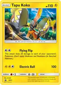 Tapu Koko - SM31 - Pokemon Sun & Moon Promo Holo Rare Card LP - Image 1