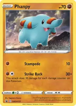 Phanpy - SWSH117 - Pokemon Sword & Shield Promo Ultra Rare Holo Card NM - Image 1