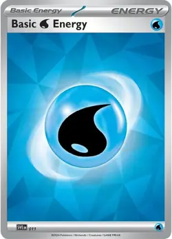 Water Energy - SVE011 - Pokemon Stellar Crown Holo Card NM - Image 1