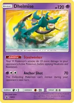 Dhelmise - SM53 - Pokemon Sun & Moon Promo Holo Rare Card NM - Image 1
