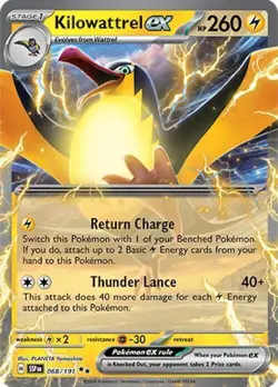 Kilowattrel ex - 068/191 - Pokemon Surging Sparks Double Rare NM - Image 1