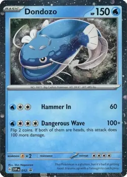 Dondozo - SVP012 - Pokemon Scarlet & Violet Promo Ultra Rare Holo Card NM - Image 1