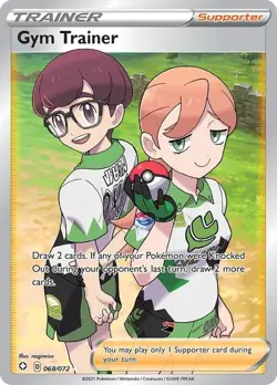 Gym Trainer - 068/072 - Pokemon Shining Fates Sword Shield Full Art Rare Card LP - Image 1