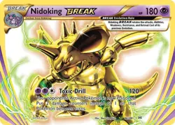 Nidoking Break - 46/108 - Pokemon Evolutions XY Ultra Rare Card LP - Image 1