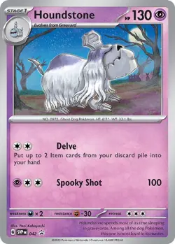 Houndstone - SVP042 - Pokemon Scarlet & Violet Promo Ultra Rare Holo Card NM - Image 1