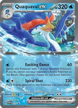 Quaquaval ex - SVP035 - Pokemon Scarlet & Violet Promo Ultra Rare Holo Card NM - Image 1