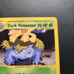 Dark Venusaur #7 - 2003 Best of Game Promo Non-Holo Rare - Pokemon TCG - LP - Image 2