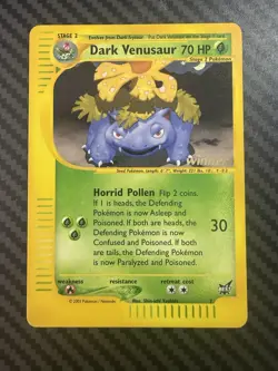 Dark Venusaur #7 Best Of Promo “Winner” STAMPED Rare!! - Image 3