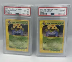 x1 Dark Venusaur Psa 10 Pokemon Black Star Promo Best Of 7 No Winner - Image 1