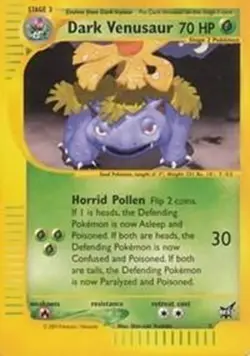 Dark Venusaur - 7 - Pokemon Wizards Black Star Promo Card NM - Image 1