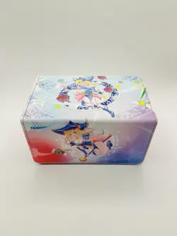Dark Magician Girl YGO TCG OCG Premium Pu Leather Card Deck Box With Dice Tray - Image 1