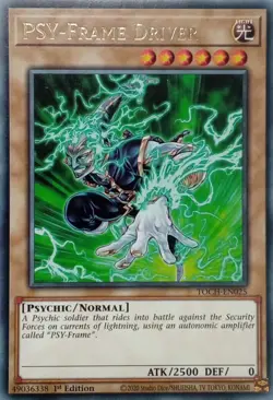 TOCH-EN025 PSY-FRAME DRIVER RARE 1ST EDITION YuGiOh CARD - Image 1