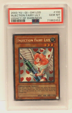 2003 YU-GI-OH! LOD Injection Fairy Lily Legacy of Darkness #100 PSA 10 GEM MT - Image 3