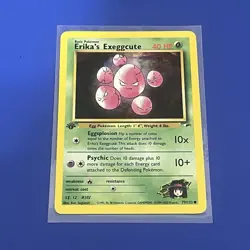 Erika's Exeggcute 77/132 (LP) 1st Edition Common Gym Heroes 2000 WOTC Pokemon - Image 1