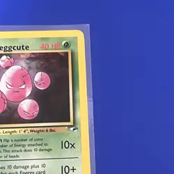 Erika's Exeggcute 77/132 (LP) 1st Edition Common Gym Heroes 2000 WOTC Pokemon - Image 3