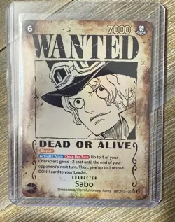 SABO Wanted Poster OP13-120 (SEC) Special Rare English One Piece Card NM/M - Image 1