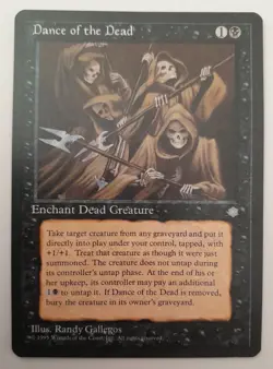 Magic the Gathering (MTG) - Ice Age Dance of the Dead - Lightly Played - 1995 - Image 1