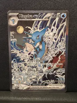 Kingdra EX 131 Pokemon TCG Scarlet & Violet Black Star Promo Holo Card (1) - Image 1