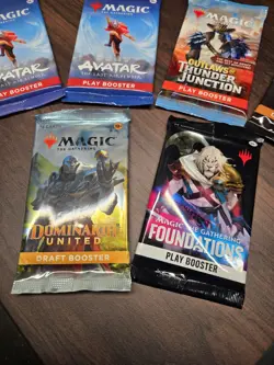 MTG Mixed Play Booster (Lot Of 5) Foundations/Outlaws/Aetherdrift/Final Fantasy - Image 4