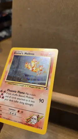 Blaine's Moltres Gym Heroes 1/132 Rare Holo - Tail Swirl - LP - ungraded - Image 4